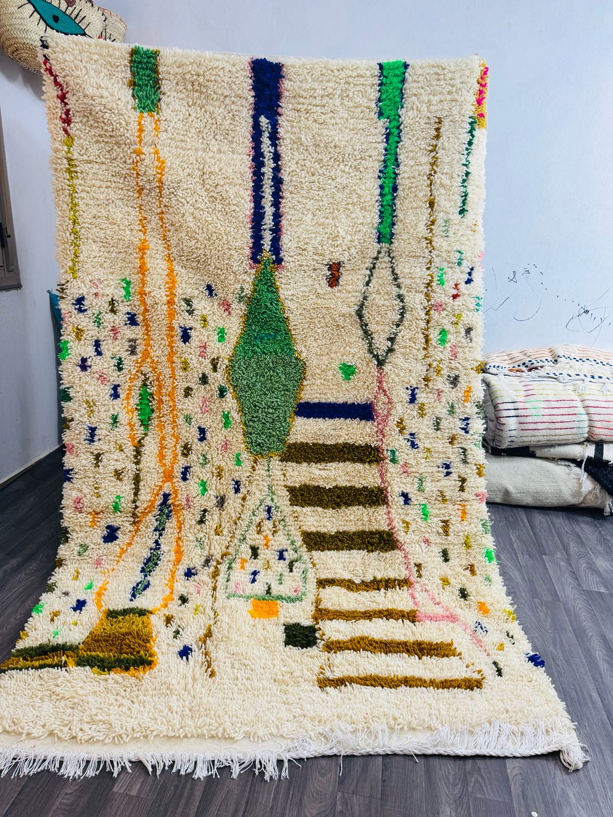 Tapis en Laine 100 % Naturelle – Fait Main