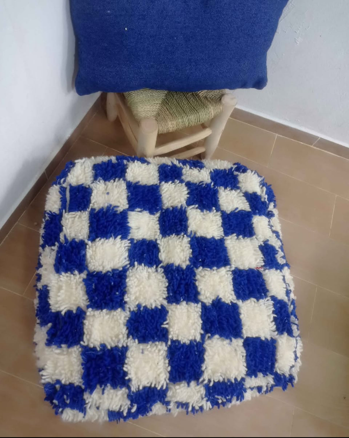 Pouf Carré Authentique Marocain 🤍