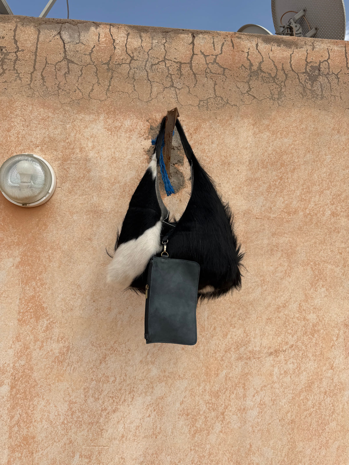 Sac en cuir de vache fait à la main – Artisanat marocain