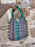 Sac artisanal en fils de nylon – Fait main au Maroc ✨
