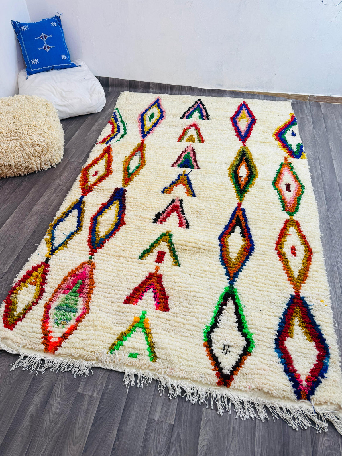 Tapis en Laine 100 % Naturelle – Fait Main