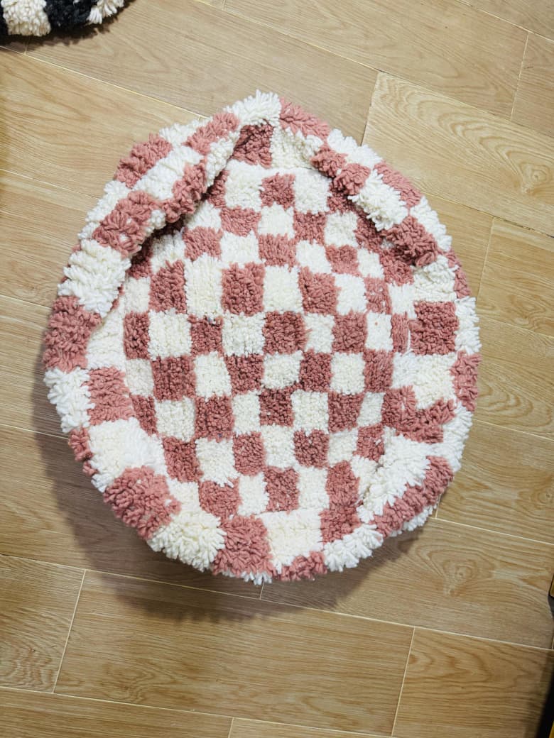 Pouf Carré Authentique Marocain 🤍