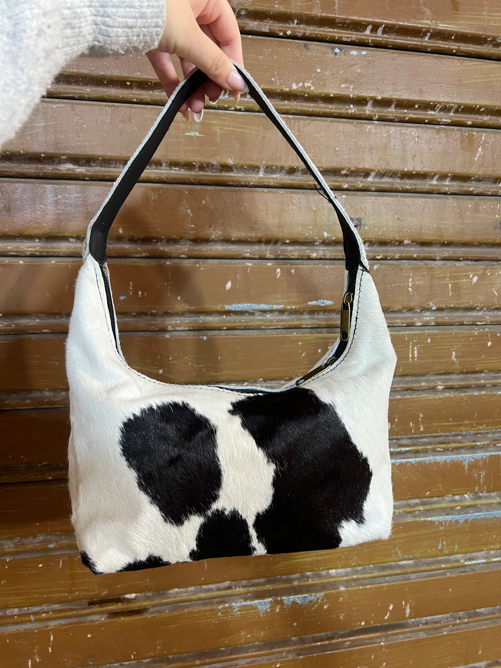 Sac en cuir de vache fait à la main – Artisanat marocain