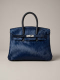 Sac en cuir fait main & poil naturel