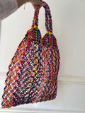 Sac artisanal en fils de nylon – Fait main au Maroc ✨